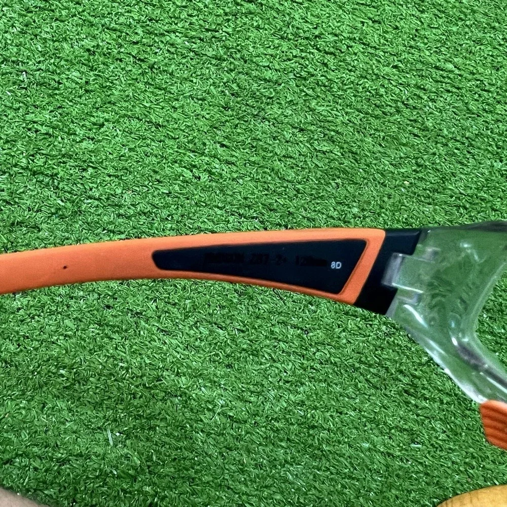 Hudson H5 Safety Glasses Clear Orange ANSI Z87.1+ impact Rating Electrician